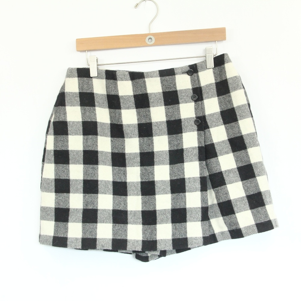 The Limited Vintage Wool Plaid Skirt Skort